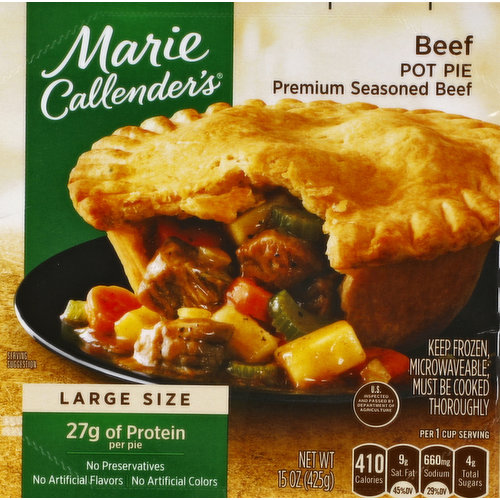 Marie Callender's Beef Pot Pie Frozen Meal