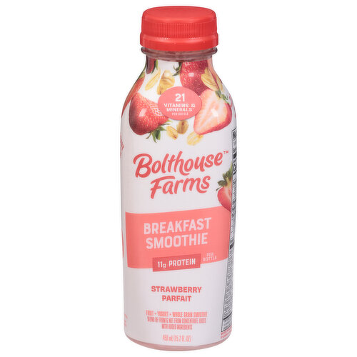 Bolthouse Farms Smoothie, Breakfast, Strawberry Parfait