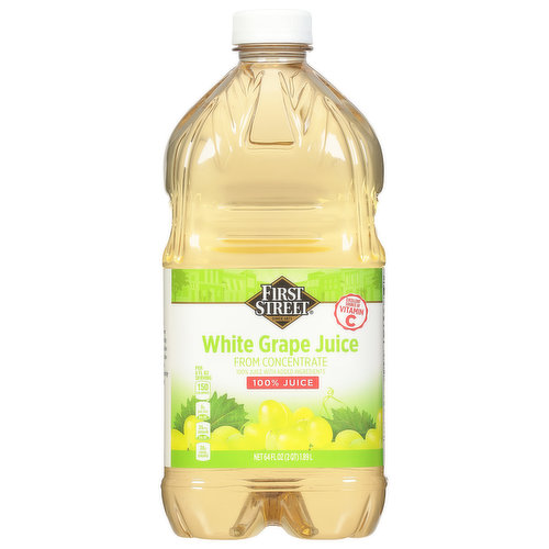 First Street 100% Juice, White Grape
