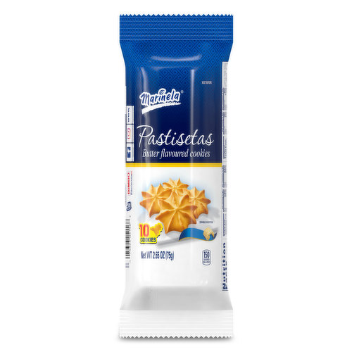 Marinela Marinela Pastisetas Star Shaped Butter Flavored Cookies, 10 count