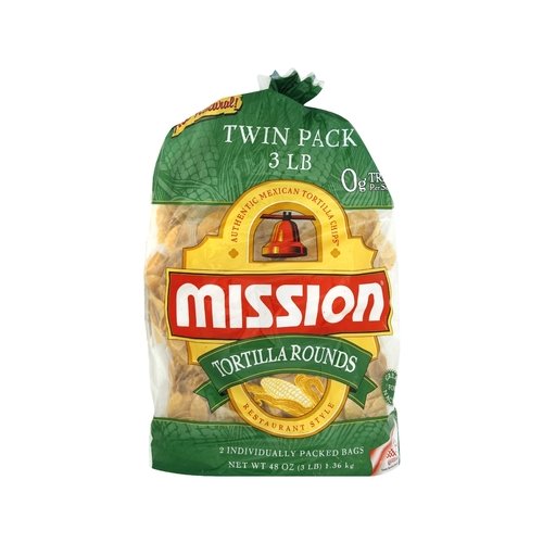 Mission Round Tortilla Chips Twin Pack 3 lb