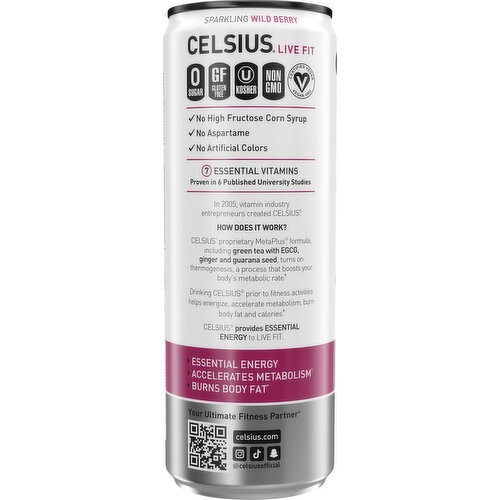 Celsius Sparkling Wild Berry Energy Drink