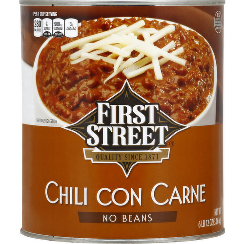 First Street Chili Con Carne, No Beans