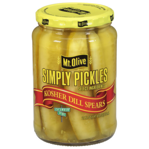 Mt Olive Pickles, Kosher Dill Spears