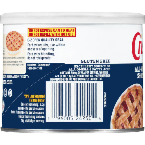 Crisco All-Vegetable Shortening, Gluten-Free