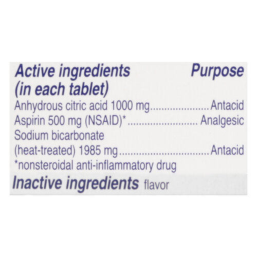 Alka-Seltzer Antacid, Extra Strength, Effervescent Tablets
