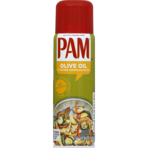 Pam Cooking Spray, No-Stick, Olive Oil