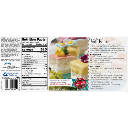 Little Debbie Creme Filled White Cakes