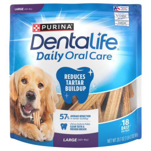 DentaLife Dog Treats, Daily Oral Care, Large (40 + Lbs)