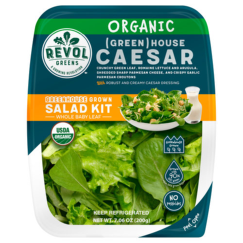 Revol Greens Salad Kit, Greenhouse Caesar, Organic