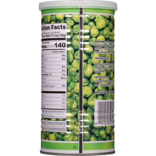 Hapi Snacks Green Peas, Hot, Wasabi Flavored