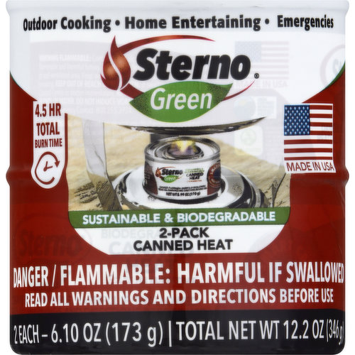 Sterno Canned Heat, 2 Pack