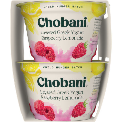 Chobani Layered Raspberry Lemonade Greek Yogurt