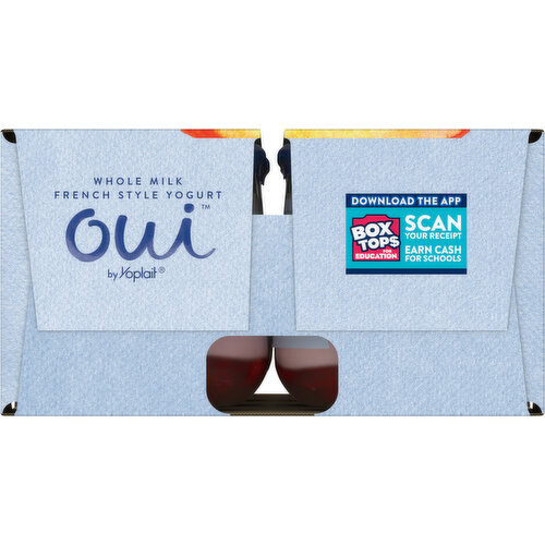 Oui French Style Whole Milk Peach/Strawberry Yogurt