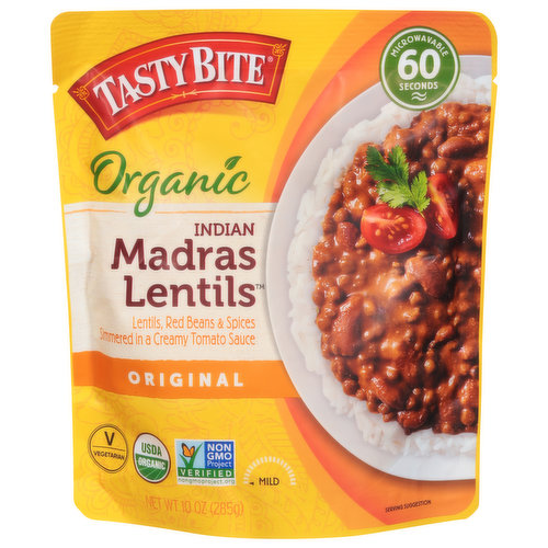 Tasty Bite Indian Madras Lentils, Organic, Original, Mild