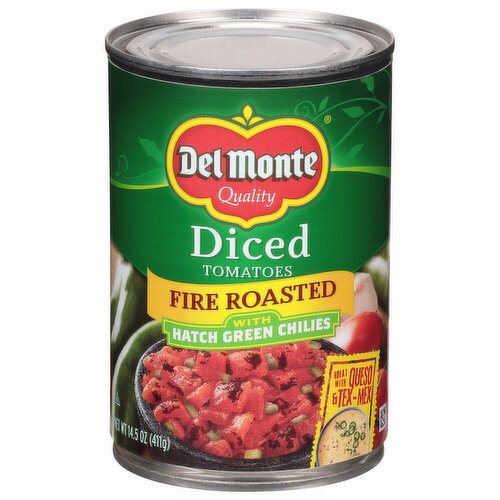 Del Monte Tomatoes, Fire Roasted, Diced