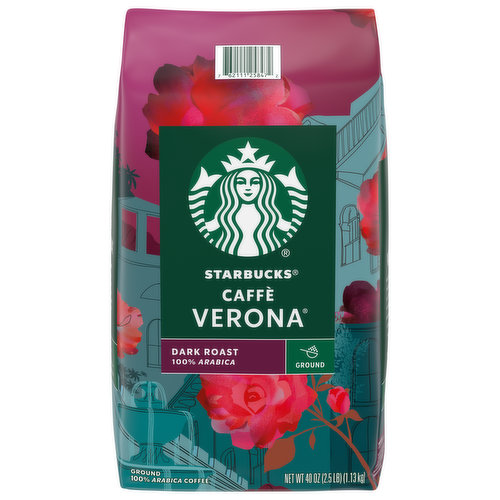 Starbucks Coffee, Ground, Dark Roast, Caffe Verona