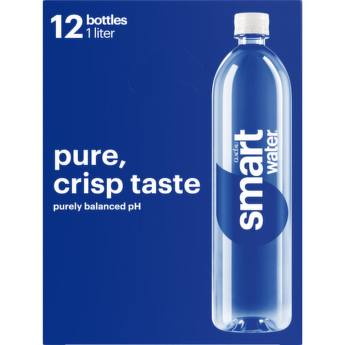 smartwater Electrolye Vapor-Distilled Water Bottles In Cardboard Box