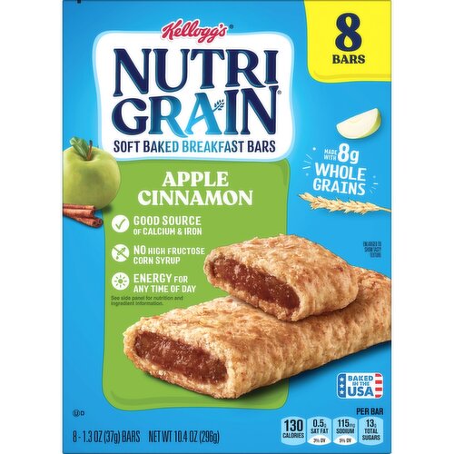 Nutri Grain Soft Baked Breakfast Bars, Apple Cinnamon