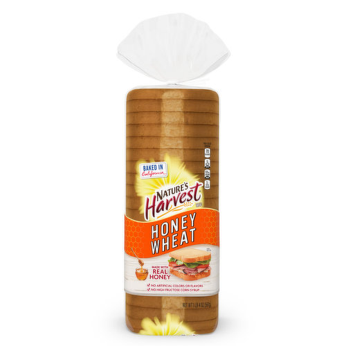 Nature's Harvest Honey Wheat White Bread
