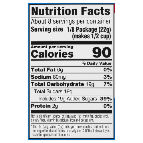 Jell-O Berry Blue Family Size Gelatin Dessert