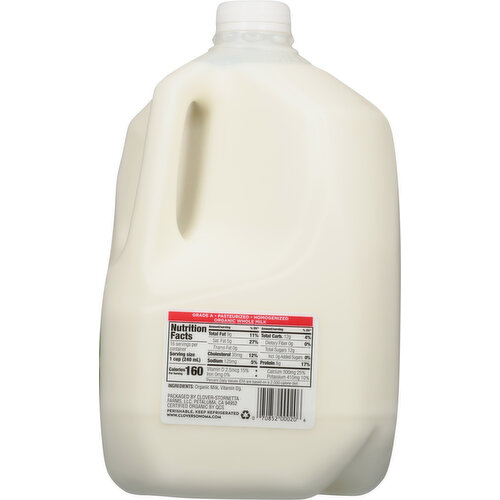 Clover Sonoma Whole Milk, Organic, Pasture Raised