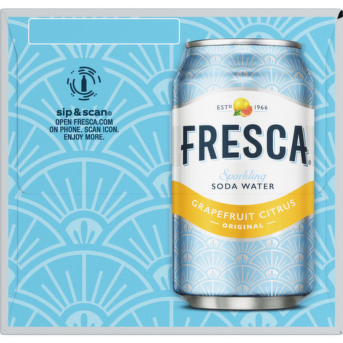 Fresca Sparkling Soda Water Grapefruit Citrus