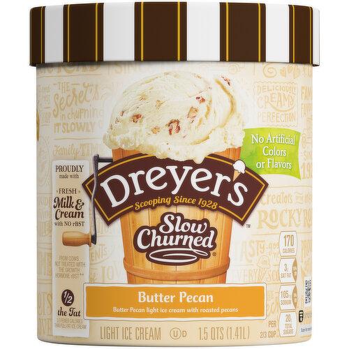 Dreyer's Ice Cream, Light, Butter Pecan