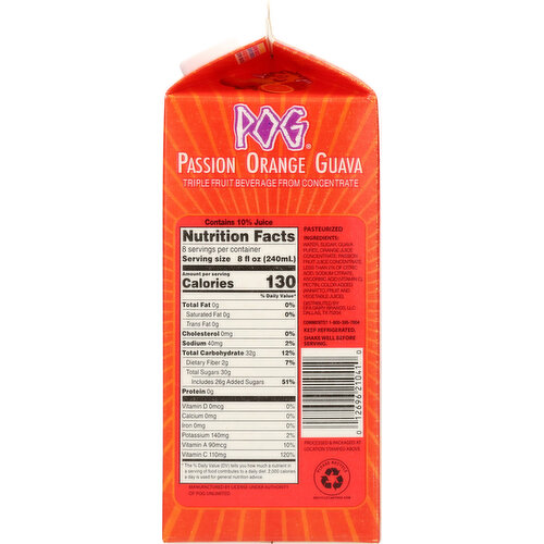 Pog Passion Orange Guava Triple Fruit Beverage