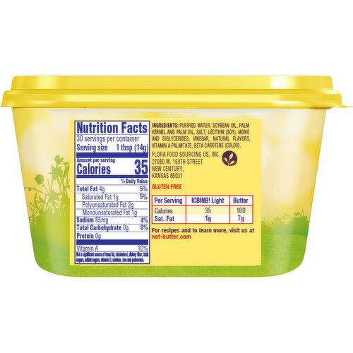 I Can't Believe It's Not Butter! The Light One Vegetable Oil Spread