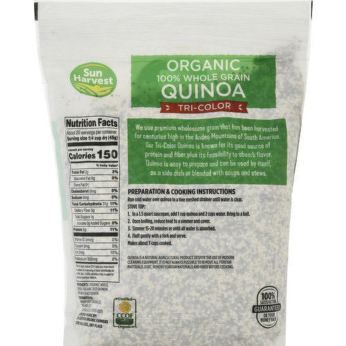 🔥 Wellsley Farms Whole Grain Quinoa 100% Organic GMO Gluten-Free 3 lb