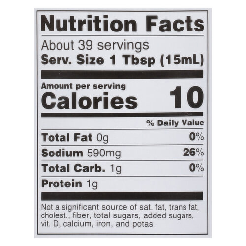 Kikkoman 38% Less Sodium Soy Sauce