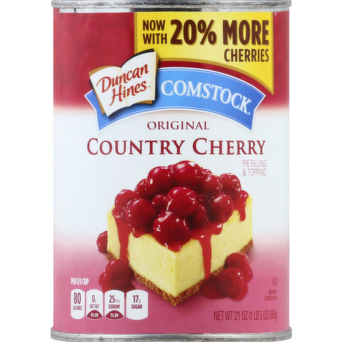 Duncan Hines Pie Filling & Topping, Original Country Cherry