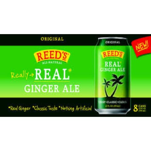 Reed's Real Ginger Ale, 12 oz Cans