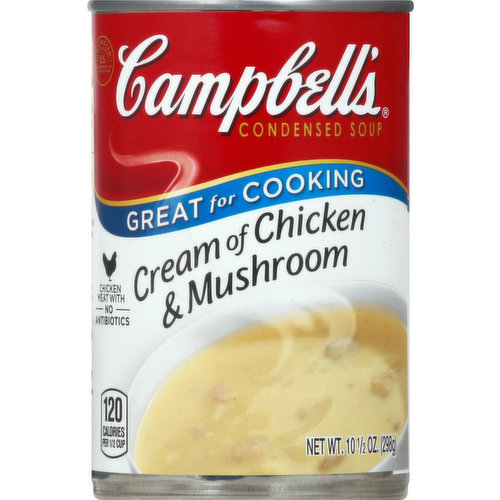 Campbell's Condensed Soup, Cream of Chicken & Mushroom