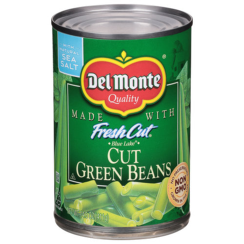 Del Monte Green Beans, Cut, Blue Lake
