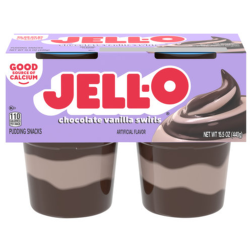 Jell-O Pudding Snacks, Chocolate Vanilla Swirls