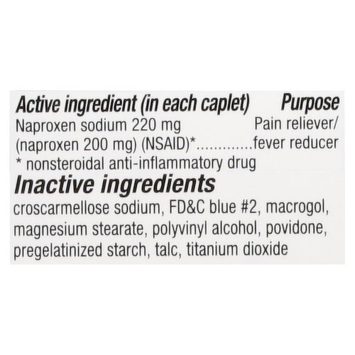 First Street Naproxen Sodium, 220 mg, Caplets