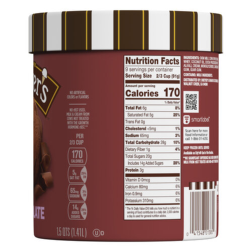 Dreyer's Frozen Dairy Dessert, Chocolate