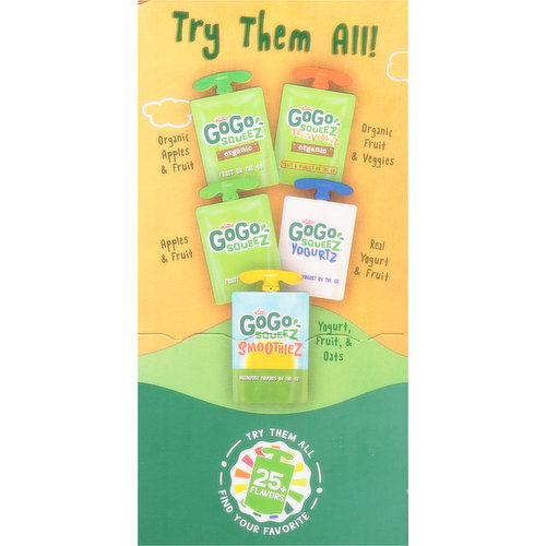 Materne Applesauce, Fruit & Veggiez On The Go, Variety Pack