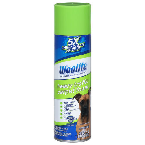 Woolite Carpet Foam Cleaner, Heavy Traffic