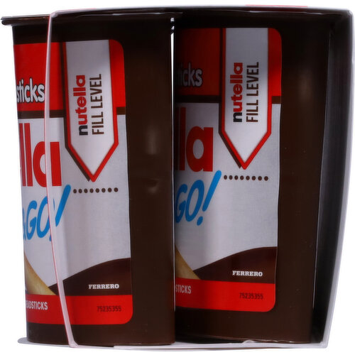 Nutella Hazelnut Spread + Breadsticks, 4 Pack