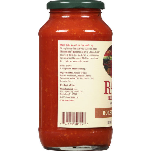 Rao's Sauce, Roasted Garlic