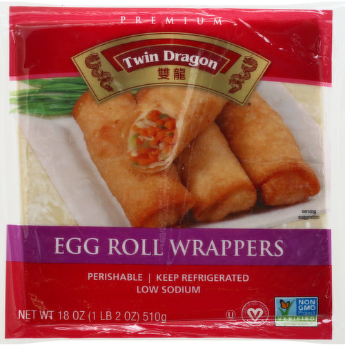 Twin Dragon Egg Roll Wrappers, Premium