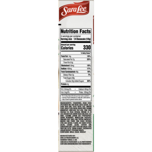 Sara Lee Cheesecake, Classic Strawberry