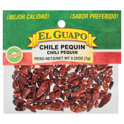 El Guapo Whole Pequin Chili Peppers (Chile Pequin Entero)