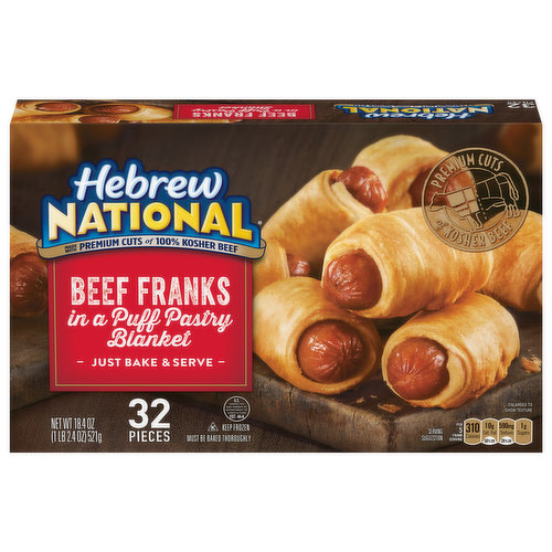 Hebrew National Beef Franks in a Blanket Frozen Snack