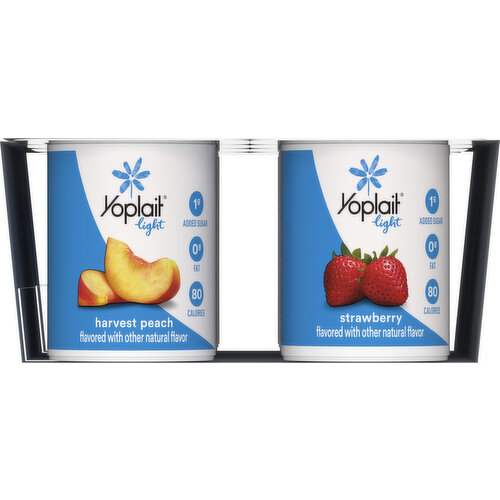 Yoplait Fat Free Strawberry/Harvest Peach Yogurt