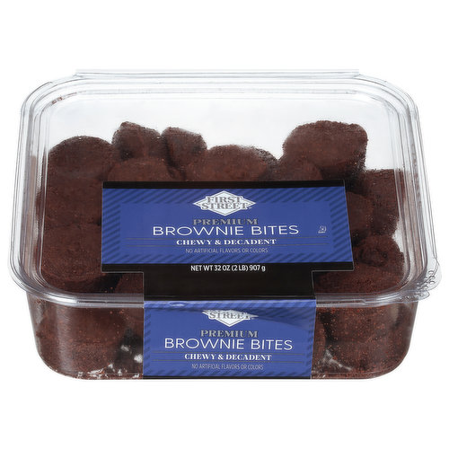 First Street Brownie Bites, Premium, Chewy & Decadent