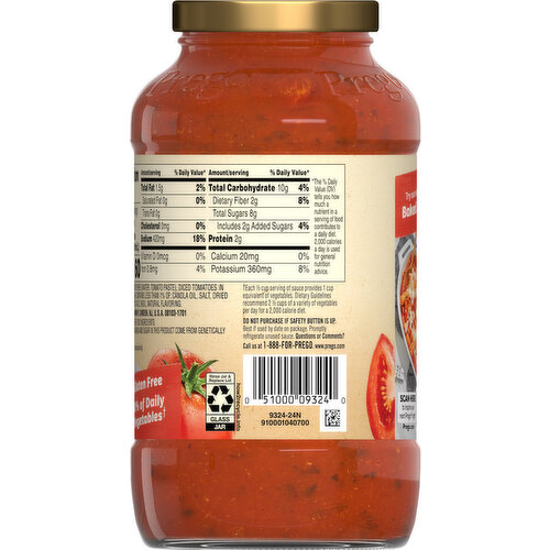 Prego Italian Tomato Basil Garlic Sauce